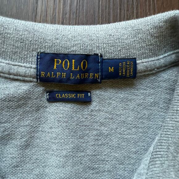 Polo Ralph Lauren US Open Classic Fit Polo Shirt Medium Gray - Picture 7 of 8